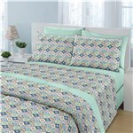 Ficha técnica e caractérísticas do produto Jogo para Cama Casal Santista Fantasia Talita em Microlen com 4 Peças – Estampado