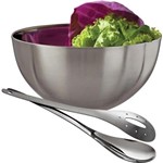 Ficha técnica e caractérísticas do produto Jogo para Servir Salada em Inox 3 Pçs Msp4791 Euro Home