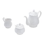 Ficha técnica e caractérísticas do produto Jogo 3 Peças para Chá de Porcelana Fancy Branco Wolff - R17275 - BRANCO