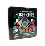 Ficha técnica e caractérísticas do produto Jogo Poker com 100 Peças