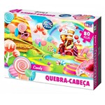 Ficha técnica e caractérísticas do produto Jogo Quebra- Cabeça Candy 80 Pçs - Pais e Filhos