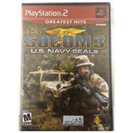 Ficha técnica e caractérísticas do produto Jogo Socom 3 Us Navy Seals Greatest Hits Ps2 Novo Original