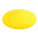 Ficha técnica e caractérísticas do produto Jogo Sousplats de Plástico Redondo 33cm 6 Peças Lyor Amarelo