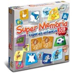 Ficha técnica e caractérísticas do produto Jogo Super Memória Figuras Infantis 108 Cartelas - Grow
