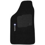 Ficha técnica e caractérísticas do produto Jogo Tapete Automotivo Carpete Gol Quadrado Bola G2 G3 G4 G5 80/13 Soft Preto