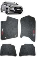 Ficha técnica e caractérísticas do produto Jogo Tapete Carpete Bordado Hyundai Hb20 Grafite 4 Peças