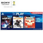 Ficha técnica e caractérísticas do produto Jogo Tri-Play Fanáticos - Box com 3 Games: InFamous 2, Killzone 3 e Resistance 3 - PS3