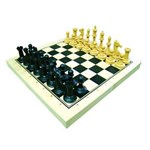 Ficha técnica e caractérísticas do produto Jogo Xadrez Escolar (medio) - Rei 7,5cm - 32 Peças - Caixa MDF