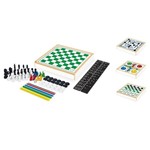 Ficha técnica e caractérísticas do produto Jogos Tabuleiro Xadrez Damas Trilha Ludo Conjunto 6x1 Junges