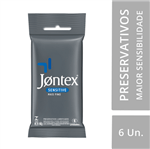 Ficha técnica e caractérísticas do produto Jontex Preservativo Camisinha Sensitive 6 Unidades