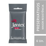 Ficha técnica e caractérísticas do produto Jontex Preservativo Camisinha Ultra Resistente 6 Unidades