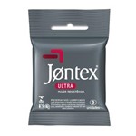 Ficha técnica e caractérísticas do produto Jontex Preservativo Lubrificado Ultra Resistente 3 Unidades