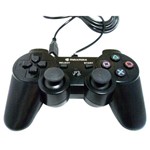 Ficha técnica e caractérísticas do produto Joystick Analógico Playstation 3 e Pc com Fio Controle Ps3 Maxmax