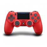 Ficha técnica e caractérísticas do produto Joystick Dualshock 4 Sem Fio para PS4 Vermelho Sony CUH-ZCT2U