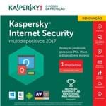 Ficha técnica e caractérísticas do produto Kaspersky Internet Security Multidispositivos 2017 - 1 Disp - Renovação
