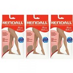 Ficha técnica e caractérísticas do produto Kendall 1633 Meia Calça Média Compressão Mel G (Kit C/03)