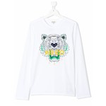 Ficha técnica e caractérísticas do produto Kenzo Kids Camiseta Manga Longa 'Tiger' - Branco