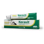 Ficha técnica e caractérísticas do produto Keravit 5g Pomada Oftalmologica Cães e Gatos - Vetnil -