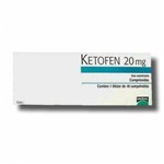 Ficha técnica e caractérísticas do produto Ketofen 20MG - 10/Comprimidos