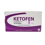 Ficha técnica e caractérísticas do produto Ketofen 5mg 10 Comp Merial Anti-inflamatório Cães e Gatos