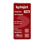 Ficha técnica e caractérísticas do produto Ketojet 5mg 10 Comprimidos Agener Anti-inflamatório Cães e Gatos