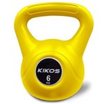 Ficha técnica e caractérísticas do produto Kettlebell Cement PS Kikos Amarelo - 6kg