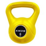 Ficha técnica e caractérísticas do produto Kettlebell Kikos Cement PS 6kg, Amarelo