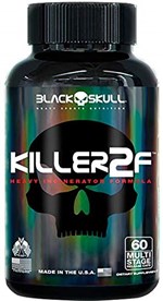 Ficha técnica e caractérísticas do produto Killer 2F 60 Caps- Black Skull Thermogenico Importado