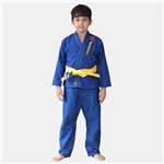 Ficha técnica e caractérísticas do produto Kimono Jiu Jitsu Koral Infantil Trançado Azul