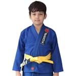 Ficha técnica e caractérísticas do produto Kimono Jiu-Jitsu Koral Trançado Infantil Azul (M1)