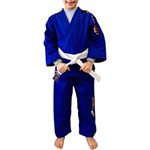 Ficha técnica e caractérísticas do produto Kimono Judô Reforçado Azul Infantil Bad Boy - M0 - Faixa Grátis