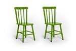 Ficha técnica e caractérísticas do produto Kit 02 Cadeiras Mônaco Assento Pequeno - Verde - BTB Móveis