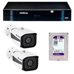 Ficha técnica e caractérísticas do produto Kit 02 Câmeras IP Full HD Intelbras VIP 1220 B G3 + NVD 1204 + HD 1TB