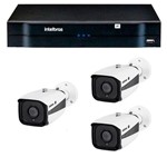Ficha técnica e caractérísticas do produto Kit 03 Câmeras IP Full HD Intelbras VIP 1220 B G3 + NVD 1204