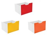 Ficha técnica e caractérísticas do produto Kit 03 Gavetas Organizadoras Colorido QMovi