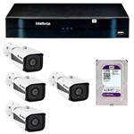 Ficha técnica e caractérísticas do produto Kit 04 Câmeras IP Full HD Intelbras VIP 1220 B G3 + NVD 1204 + HD 1TB