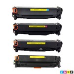 Ficha técnica e caractérísticas do produto Kit 04 Cartuchos Toner Compatível Hp 304a 312a 305a | Cp2020 Cp2025 Cm2320 M475 04 Cores Chinamate