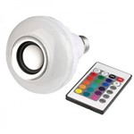 Kit 05 - Lampada Caixa de Som Bluetooth Multiled com Controle