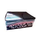 Ficha técnica e caractérísticas do produto Kit 06 Saco Organizador Closet Edredon Cobertor C/ Ziper M