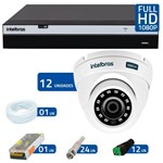 Ficha técnica e caractérísticas do produto Kit 12 Câmeras de Segurança Full HD 1080p VHD 3220D G4 + DVR Intelbras Full HD + Acessórios