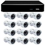 Ficha técnica e caractérísticas do produto Kit 12 Câmeras de Segurança HD 720p Giga Security GS0016 + DVR Giga Security Multi HD + Acessórios