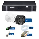 Ficha técnica e caractérísticas do produto Kit 12 Câmeras de Segurança Hd 720p Vhd 1120b G4 + Dvr Intelbras Multi Hd + Acessórios