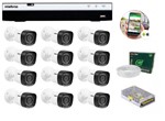 Ficha técnica e caractérísticas do produto Kit 12 Câmeras de Segurança Intelbras Full HD 1080p VHD 1220B IR + DVR Intelbras Full HD 16 Canal + Acessórios