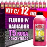 Ficha técnica e caractérísticas do produto Kit 12 Fluido Radiador Rosa T5 Concentrado - 12X1000Ml