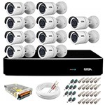 Ficha técnica e caractérísticas do produto Kit 10 Câmeras de Segurança HD 720p GS0018 + DVR Giga Security Multi HD + Acessórios