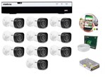Ficha técnica e caractérísticas do produto Kit 10 Câmeras de Segurança Intelbras Full HD 1080p VHD 1220B IR + DVR 16 Canal + Acessórios