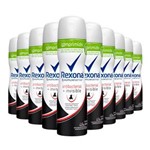 Ficha técnica e caractérísticas do produto Kit 10 Desodorante Aerosol Rexona Feminino Antibacterial Comprimido - 54 G