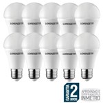 Ficha técnica e caractérísticas do produto Kit 10 Lâmpada Bulbo Led 9w A60 Lorenzetti Bivolt E27 6500k