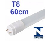 Ficha técnica e caractérísticas do produto Kit 10 Lâmpada Led Tubular T8 60cm Bivolt G13 6000k Branco Frio 10w