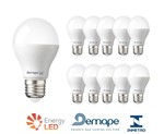 Ficha técnica e caractérísticas do produto Kit 10 Lâmpadas LED Bulbo 12W Branco Quente - Demape